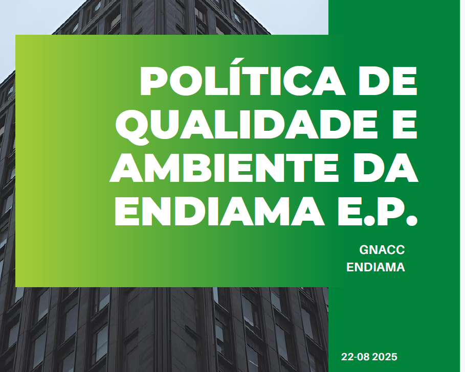 Política de Qualidade e Ambiente da ENDIAMA