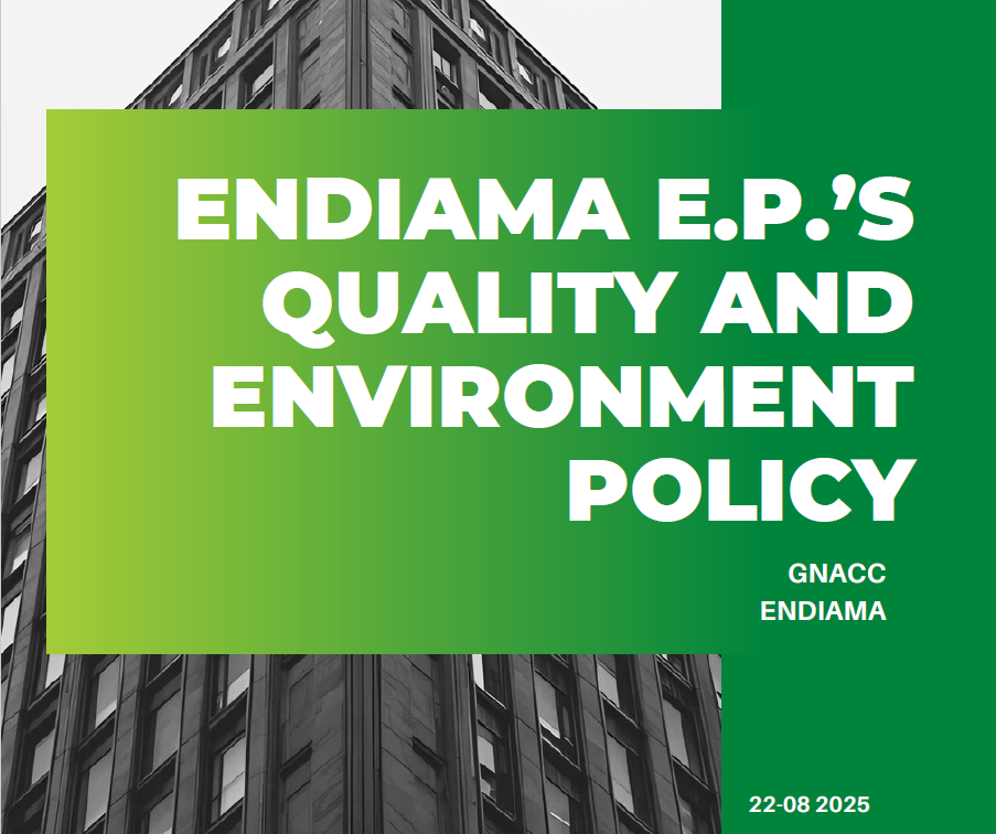 ENDIAMA E.P.´S QUALITY AND ENVIRONMENT POLICY